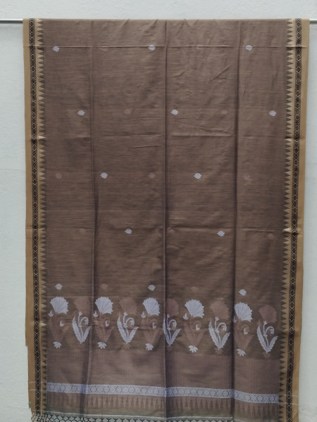 Hand Woven Jhamdani Weave Saree