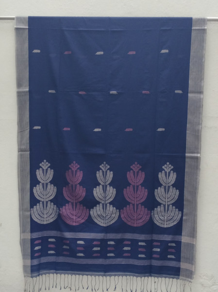 Hand Woven Jhamdani Weave Saree