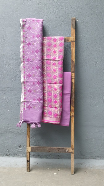 Linen Unstitched Dress Suit