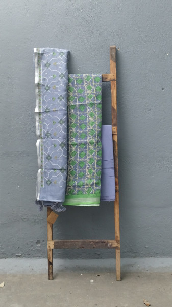 Linen Unstitched Dress Suit