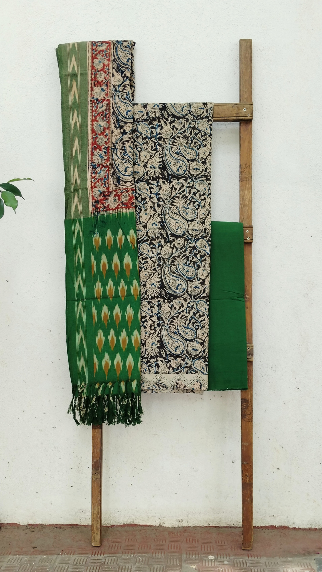 Pure Cotton Kalamkari Dress Material