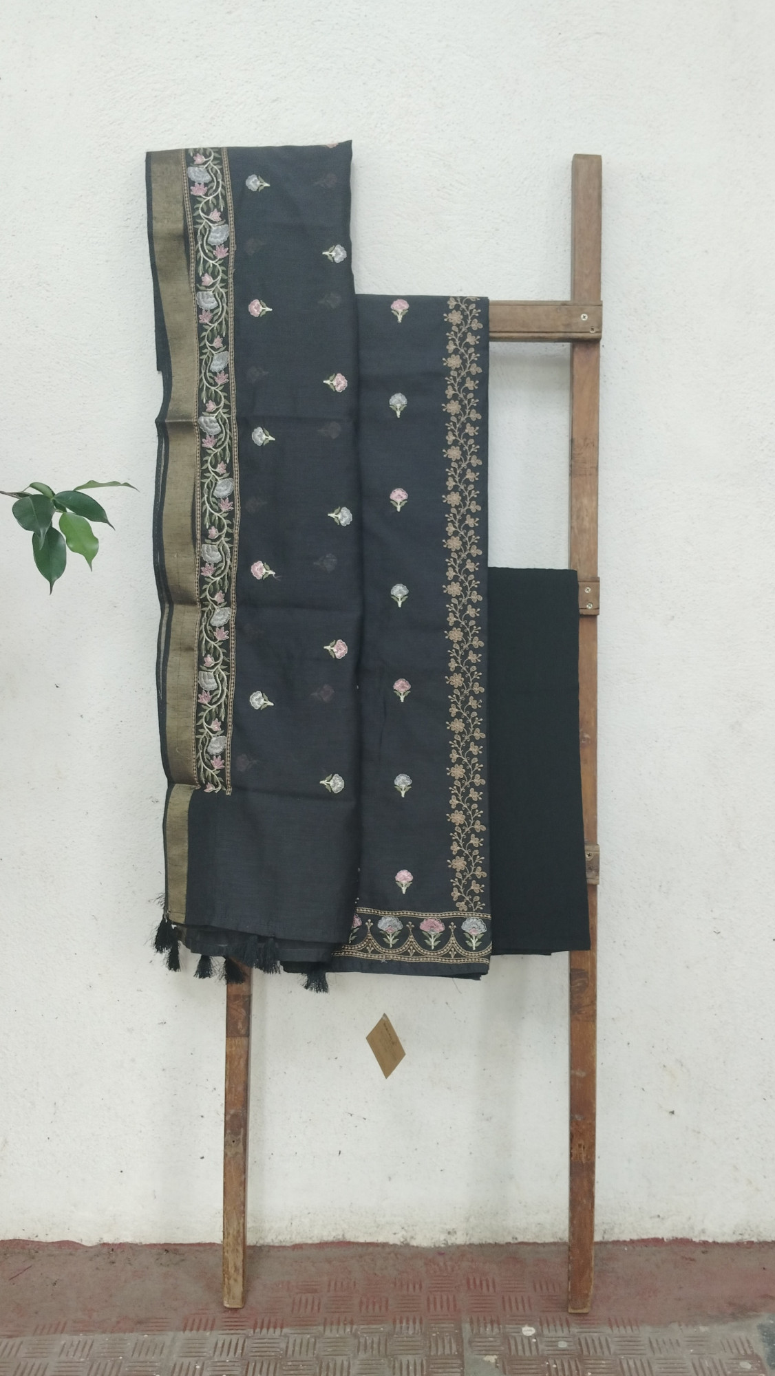 Linen Embroidery Dress Material