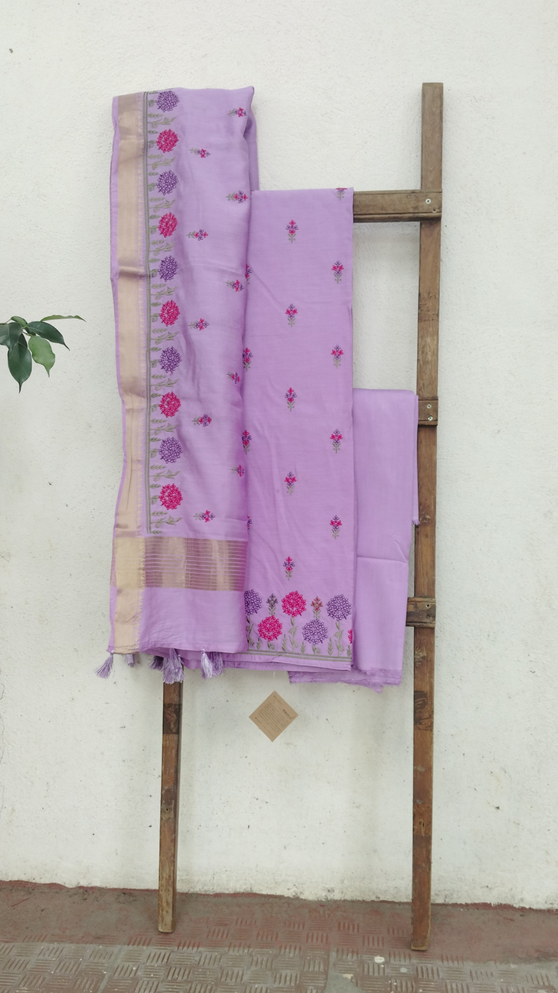 Cotton Silk Embroidery Dress Material