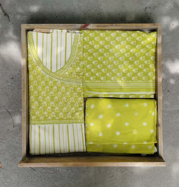 Pure Cotton  Dress Material