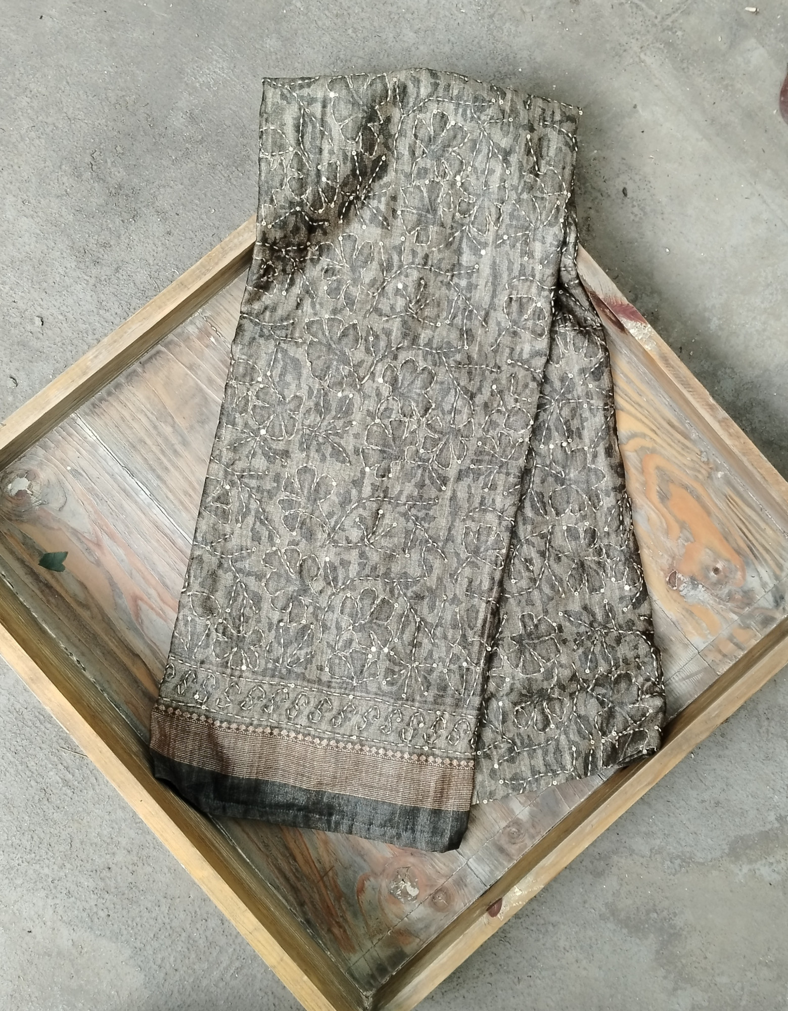 Tussar silk Dress Material