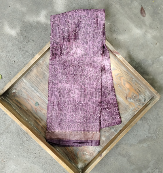Tussar silk  Dress Material