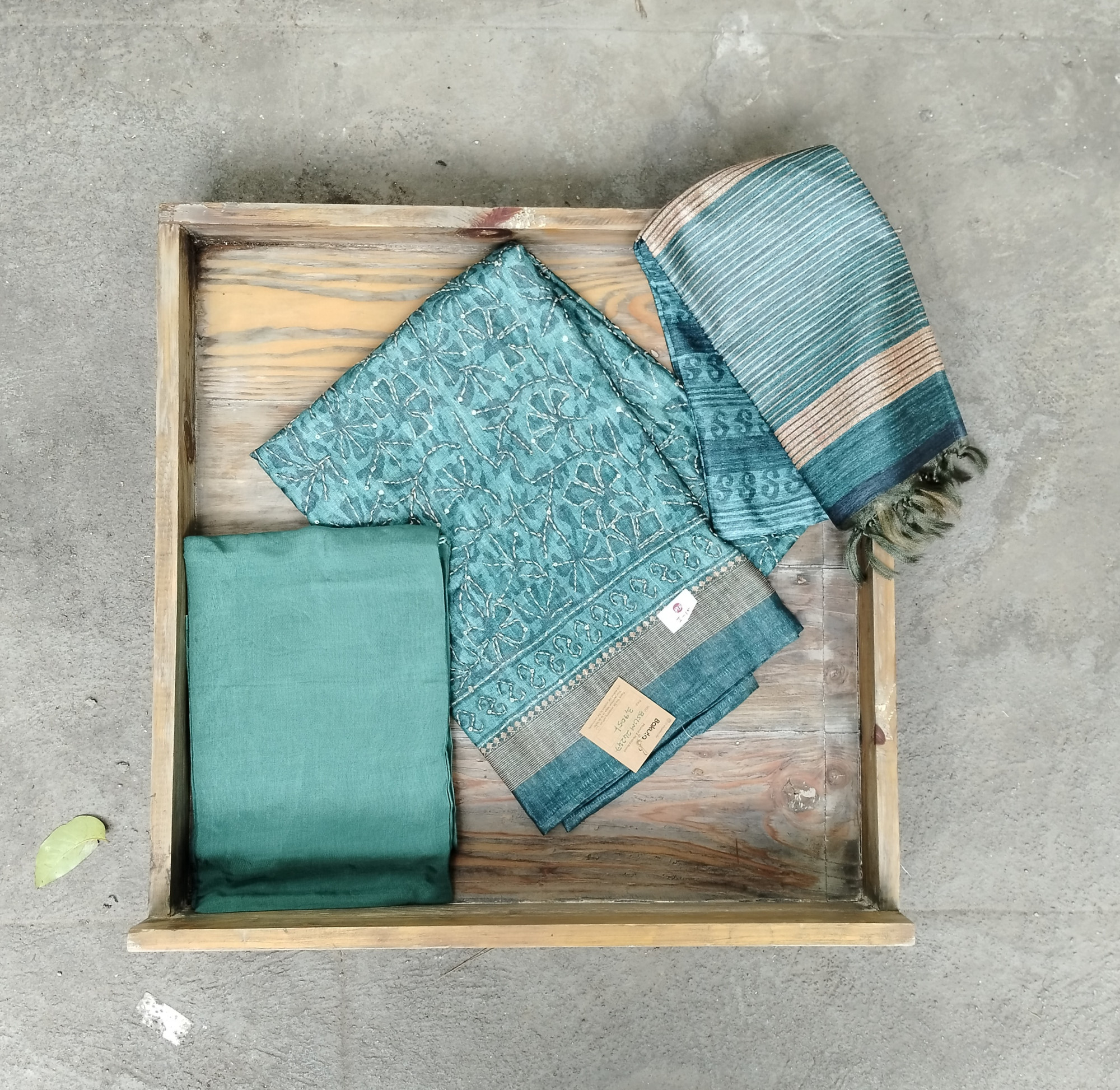 Tussar silk Dress Material