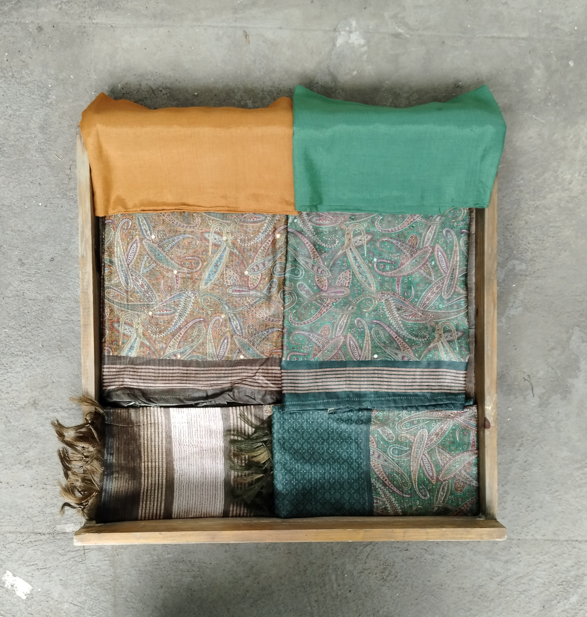 Tussar silk Dress Material