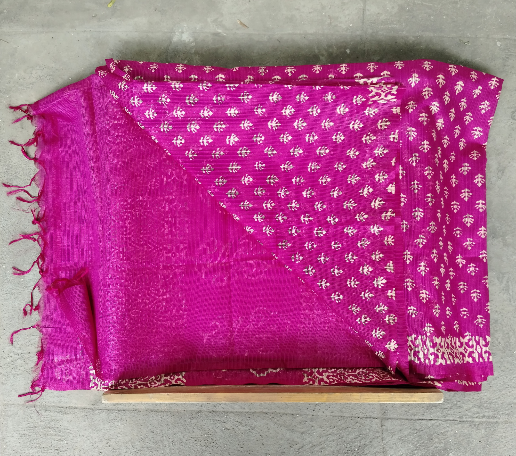 Kota Cotton block Print Saree