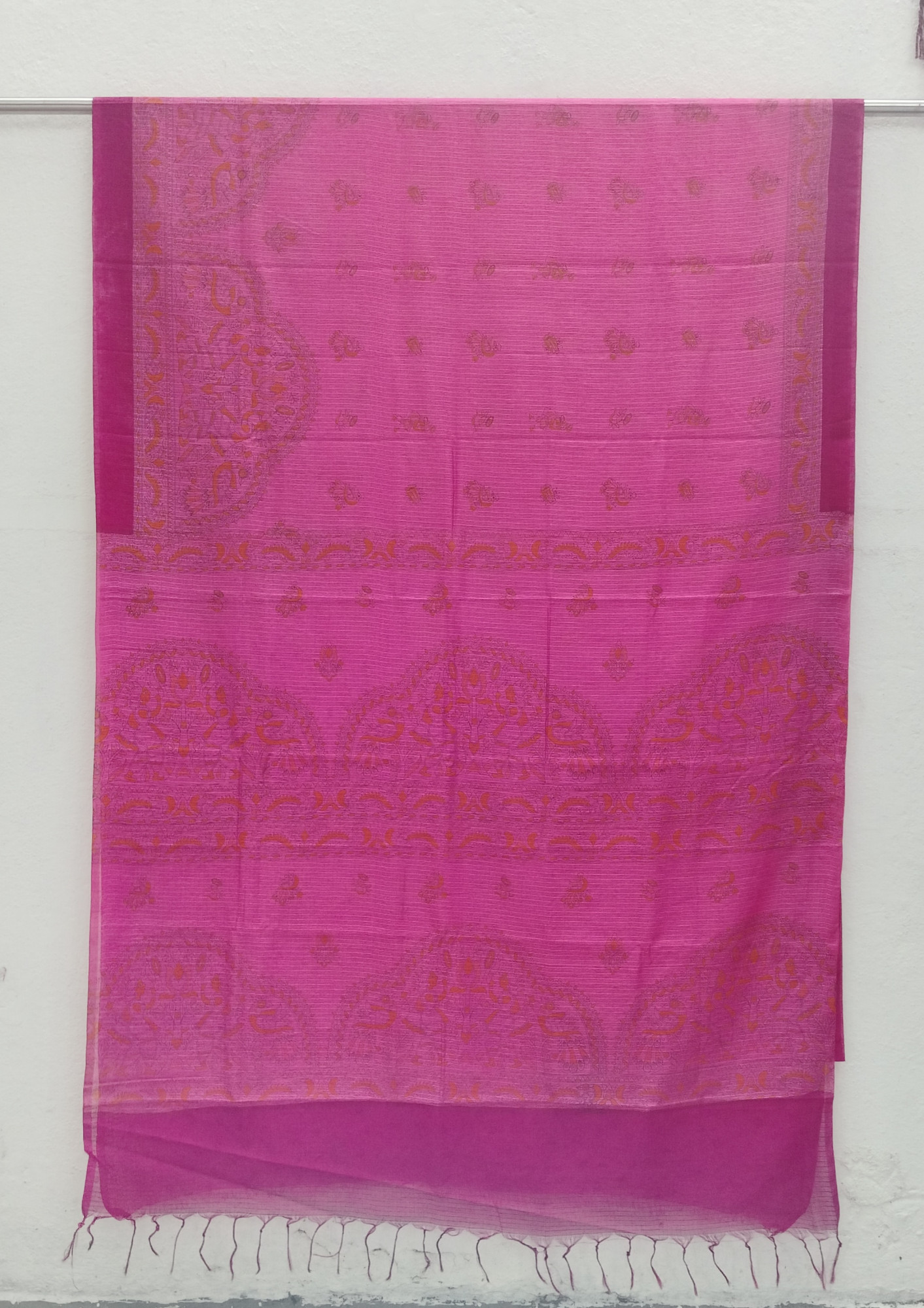 Kota Cotton Madhubani Print Saree