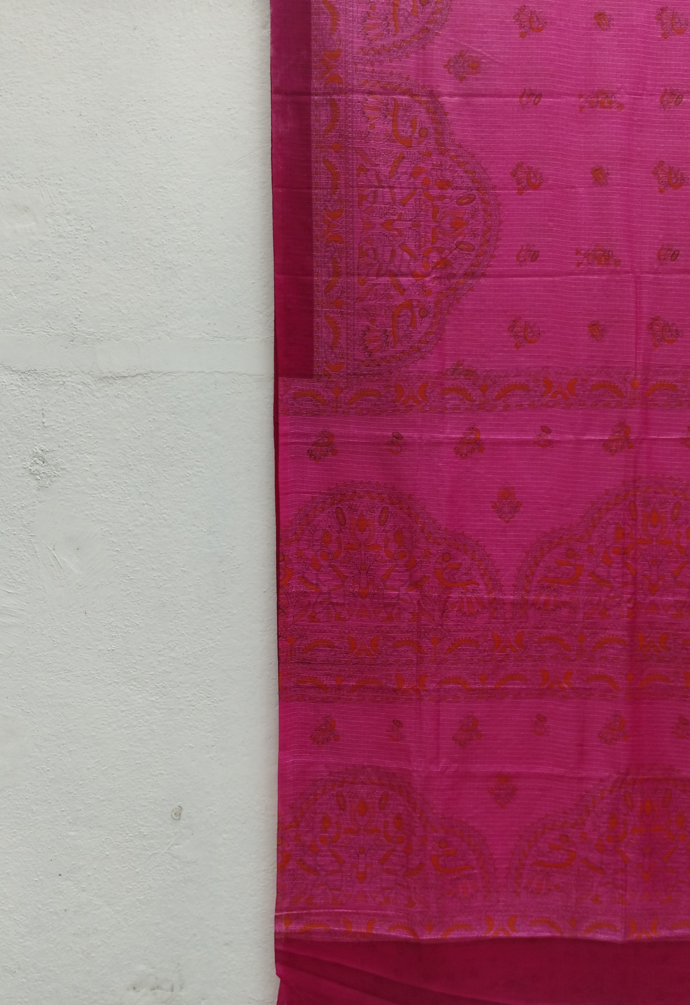 Kota Cotton Madhubani Print Saree