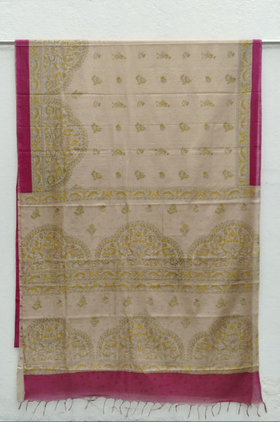 Kota Cotton Madhubani Print Saree