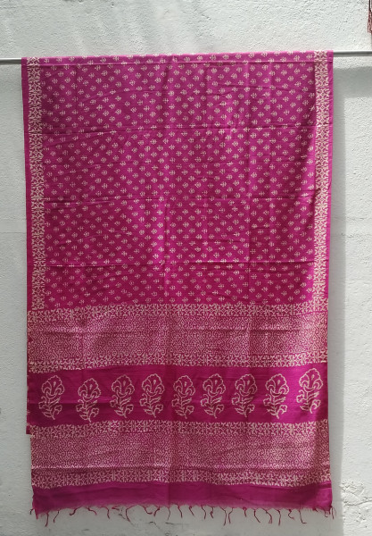 Kota Cotton block Print Saree