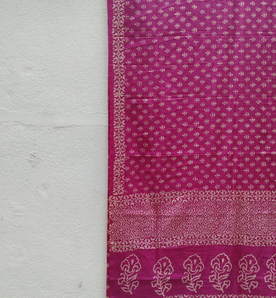 Kota Cotton block Print Saree
