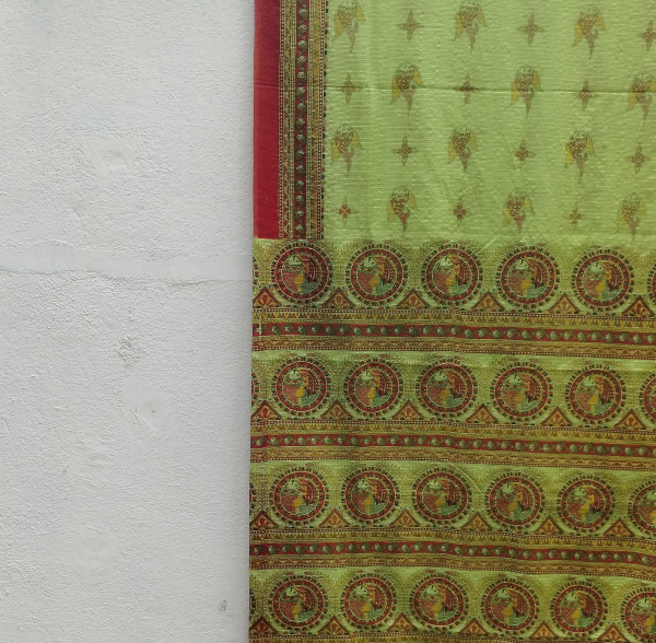 Kota Cotton Madhubani Print Saree