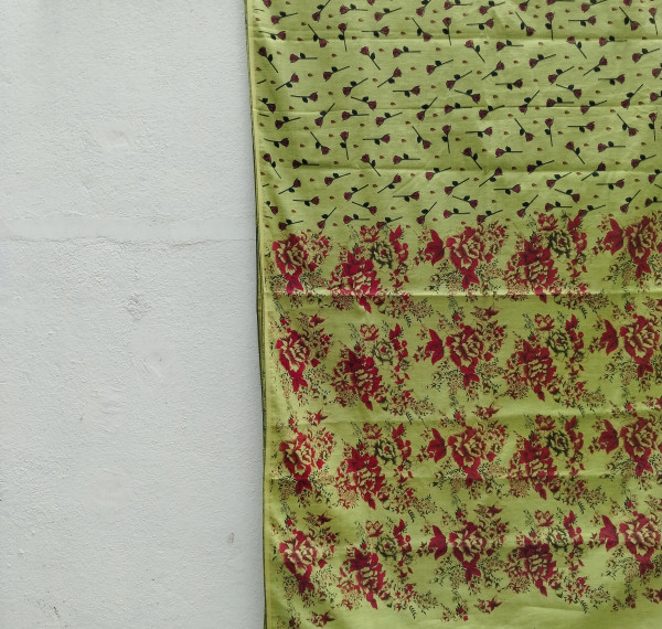 Hand Painted  Matka Cotton Saree