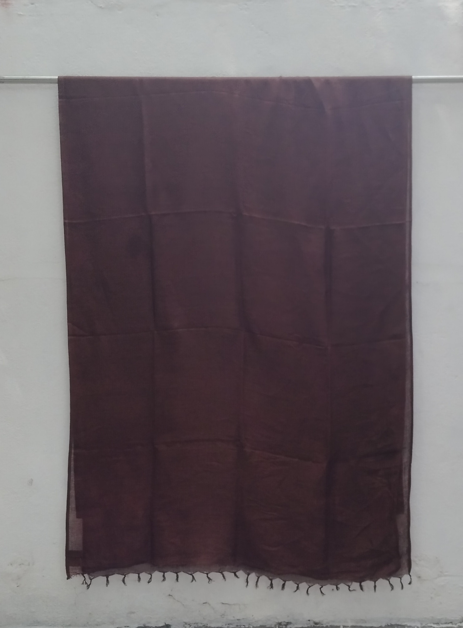 Pure Linen Plain Saree