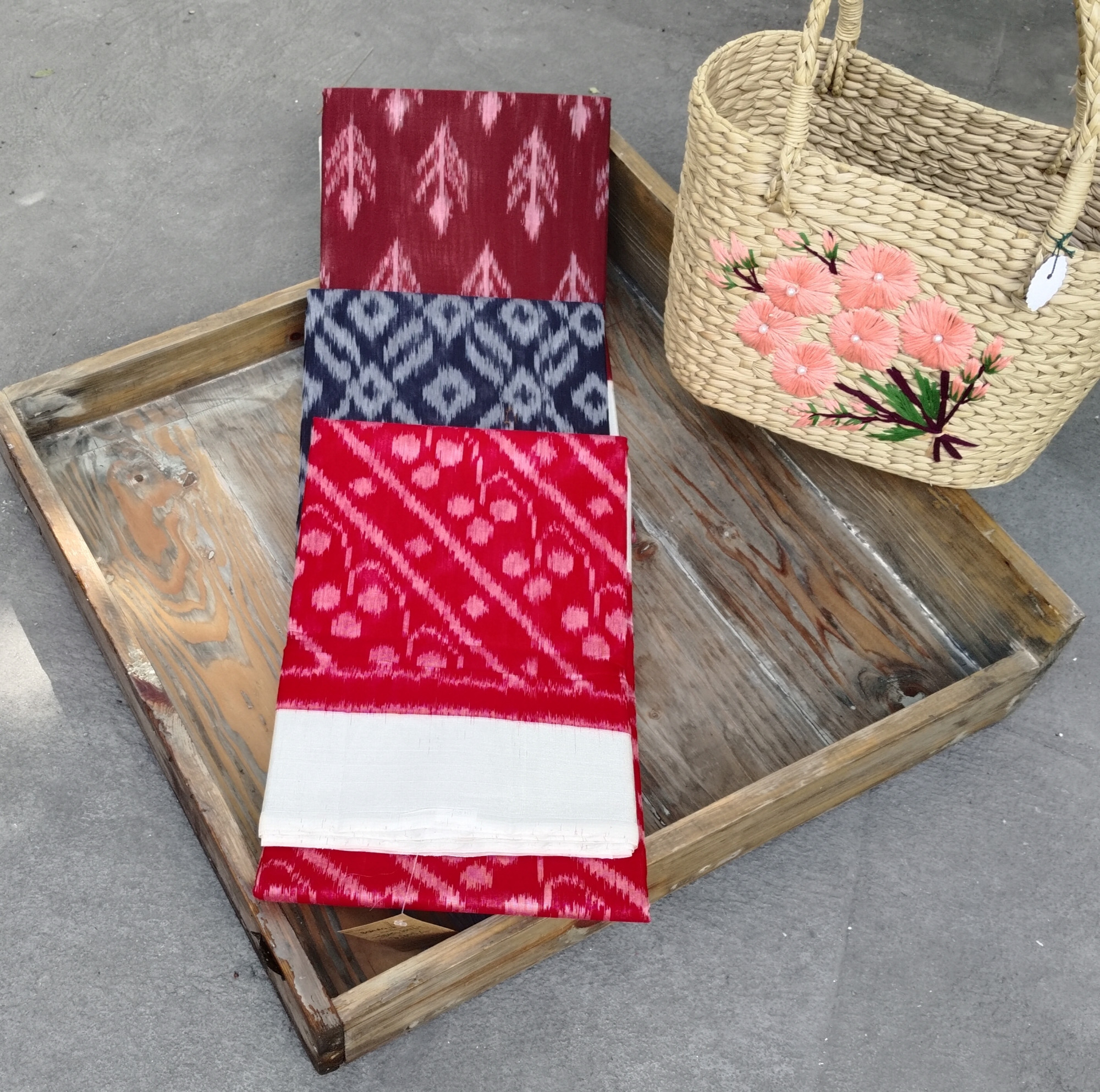 Silk Cotton Ikat Saree