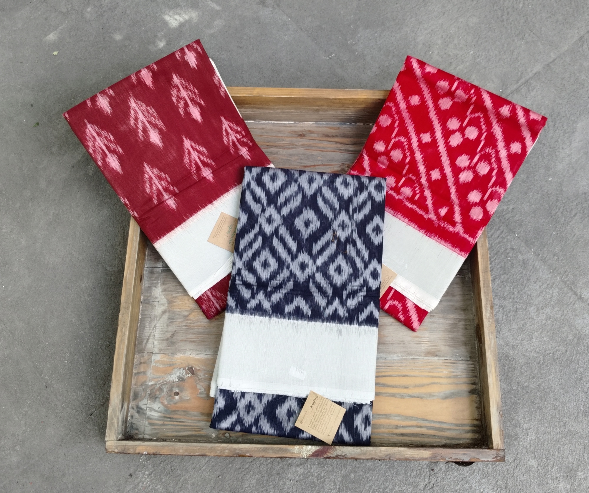 Silk Cotton Ikat Saree