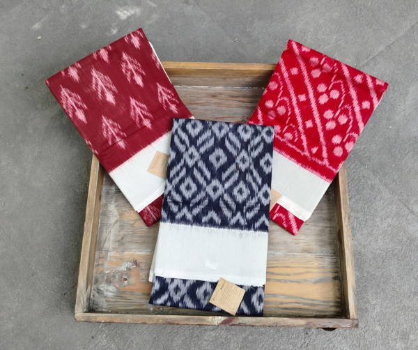 Silk Cotton Ikat Saree