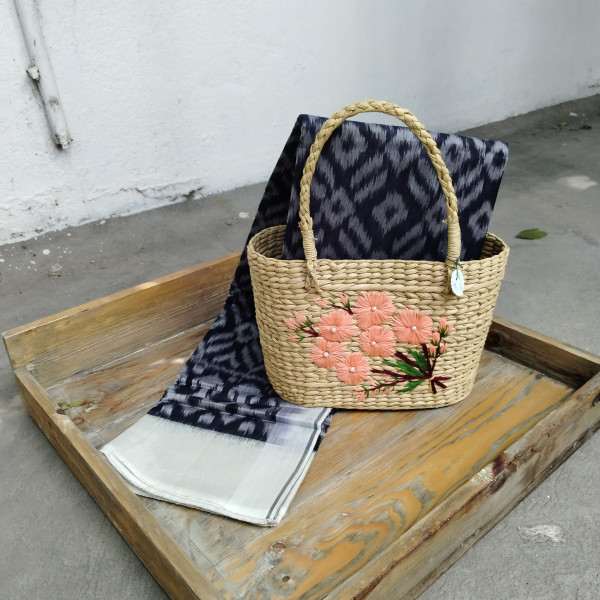 Silk Cotton Ikat Saree