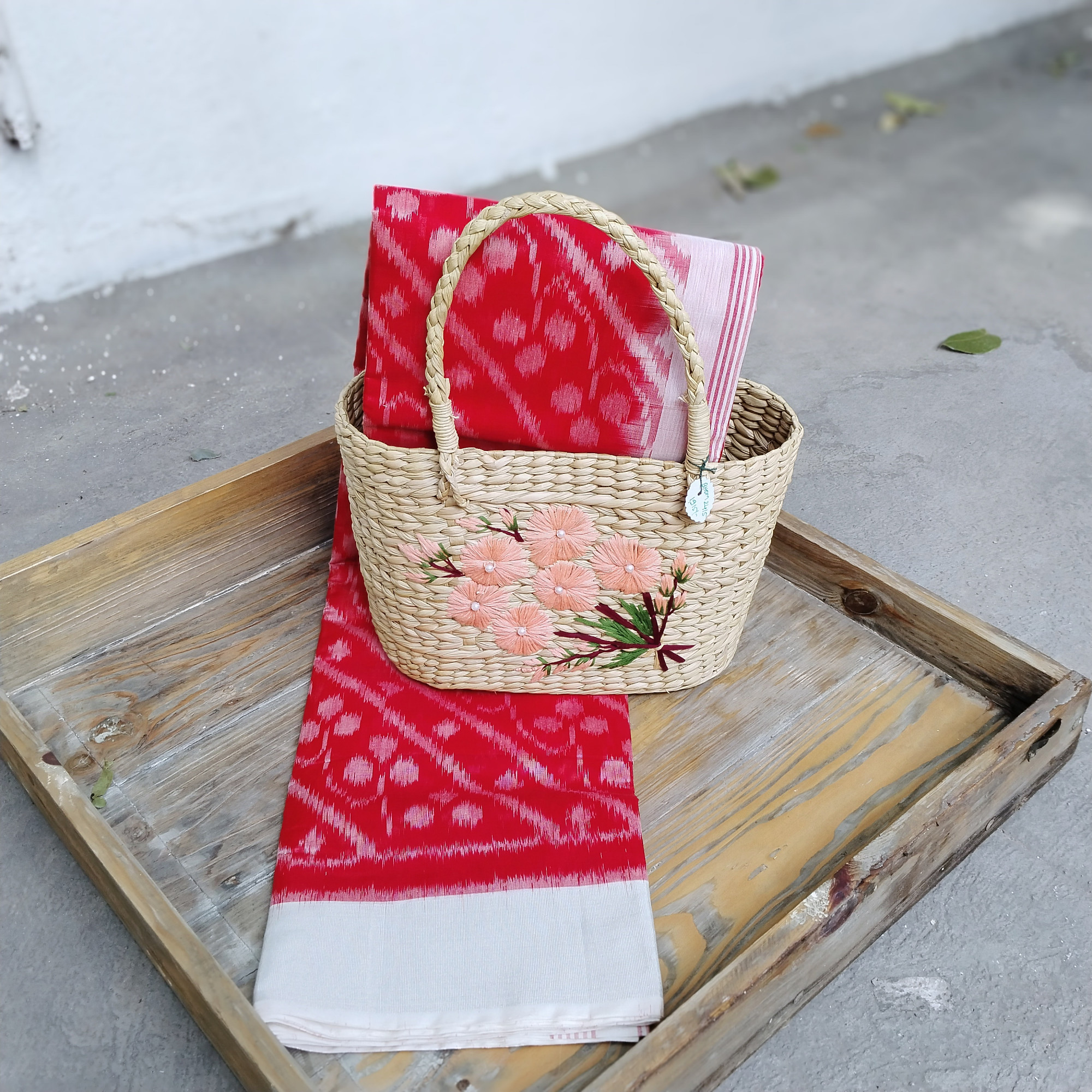 Silk Cotton Ikat Saree