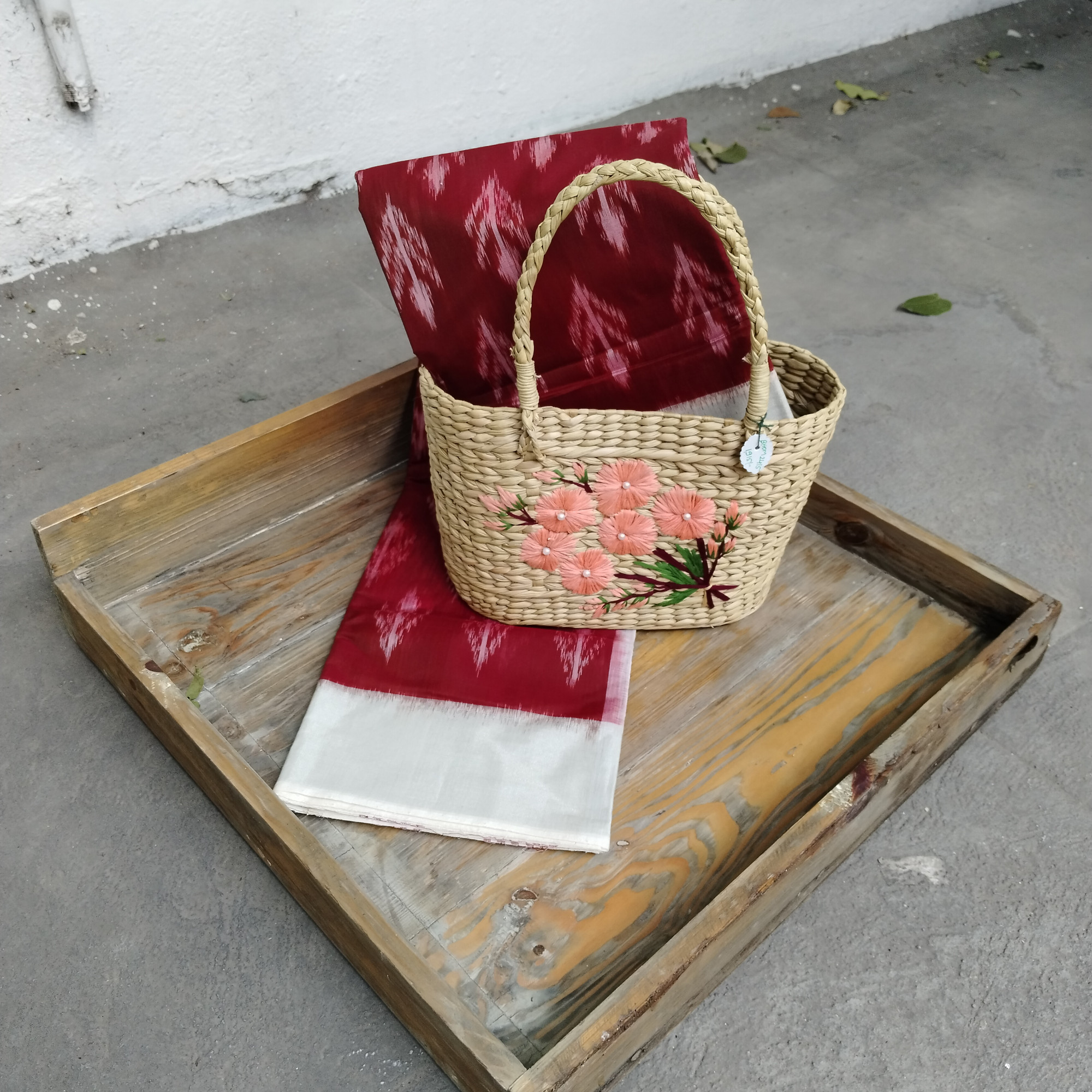 Silk Cotton Ikat Saree