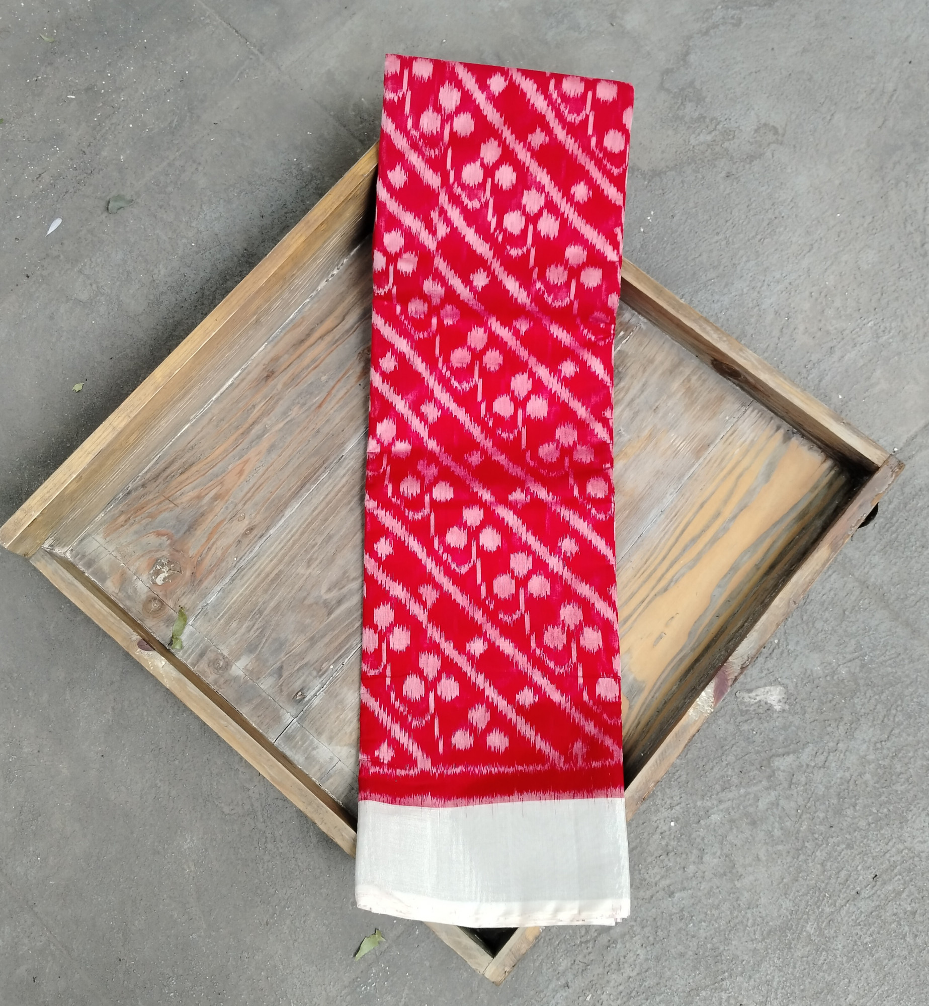 Silk Cotton Ikat Saree