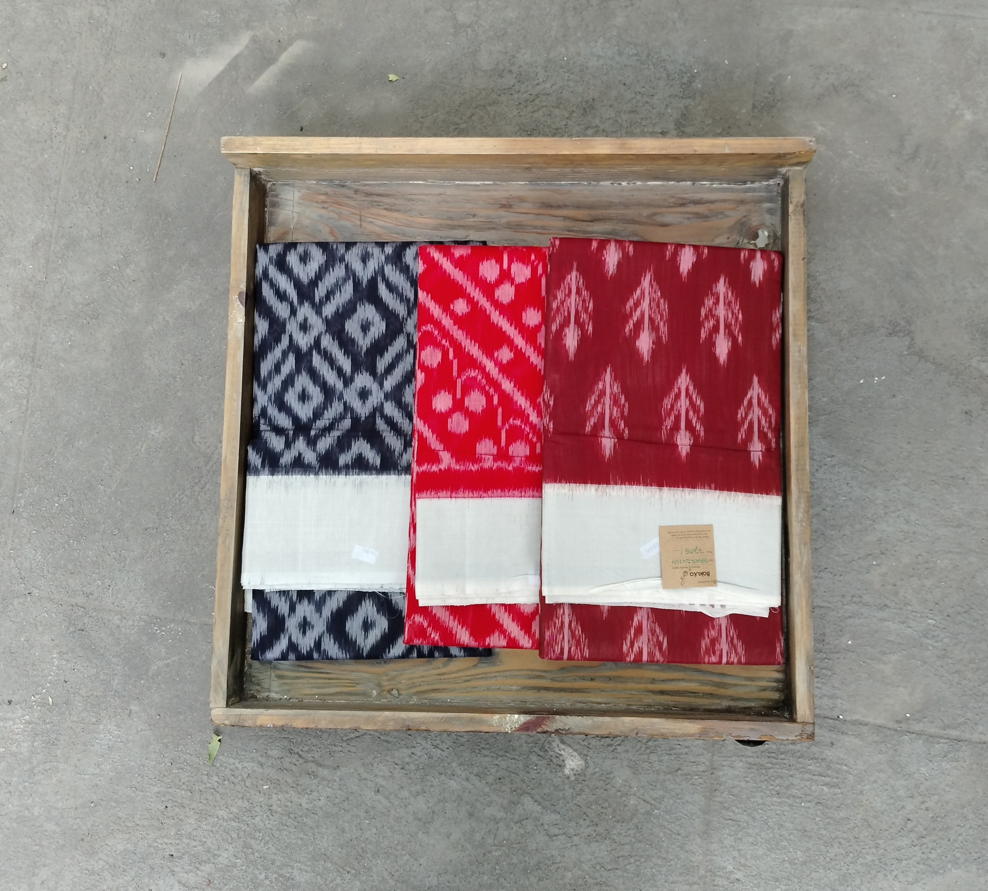 Silk Cotton Ikat Saree