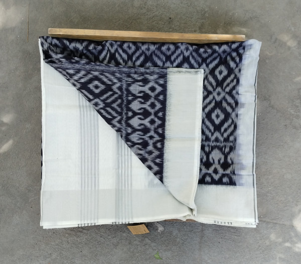 Silk Cotton Ikat Saree