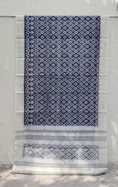 Silk Cotton Ikat Saree