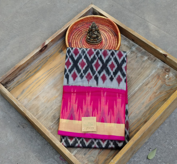 Silk Cotton Pochampalli  Saree