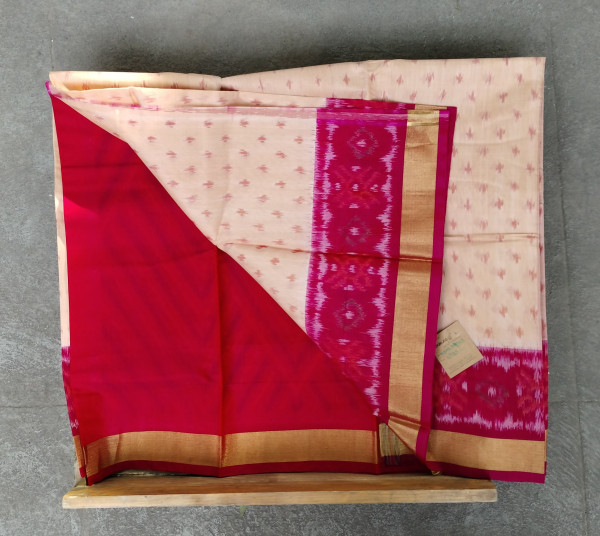 Silk Cotton Pochampalli  Saree