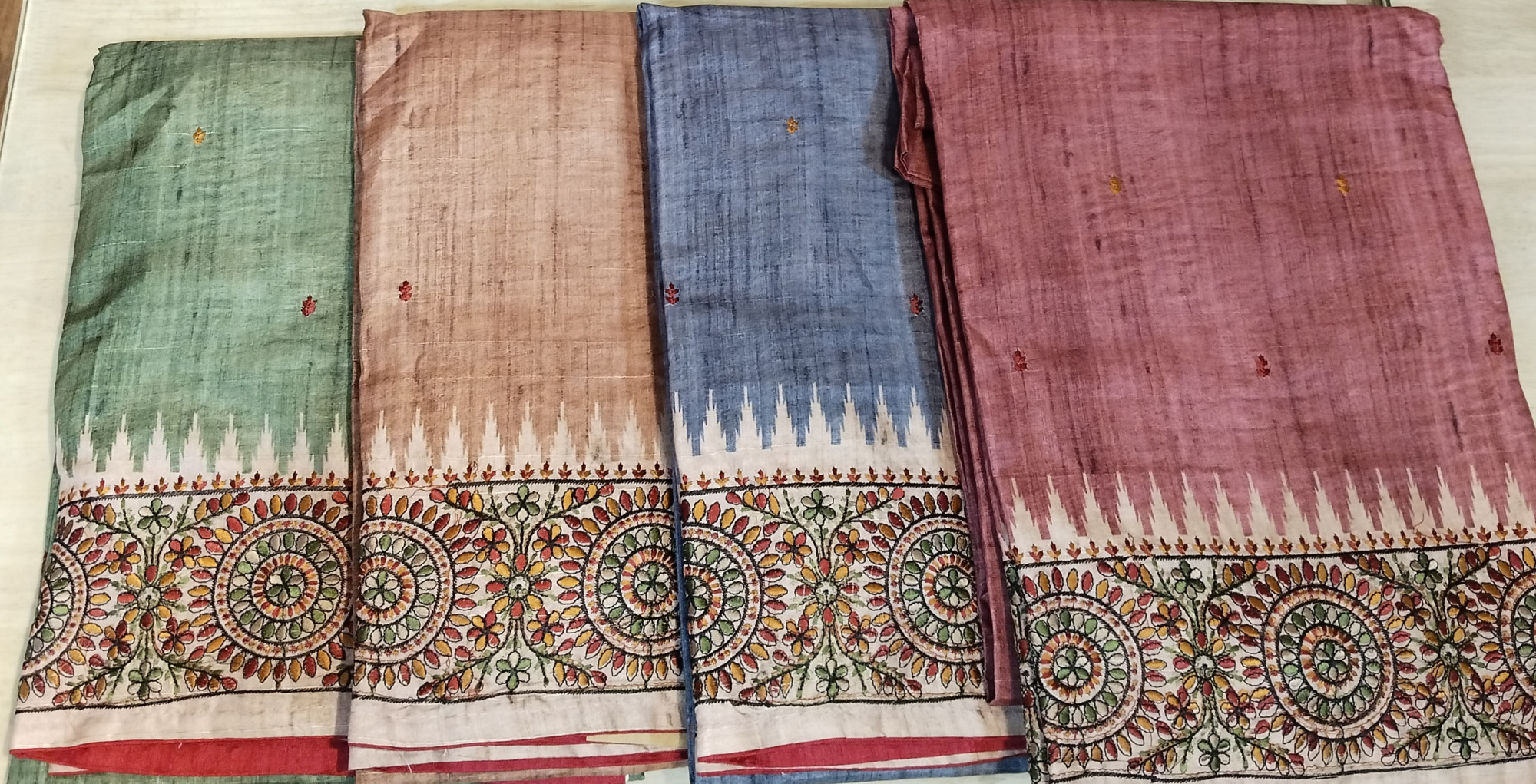 Tussar silk Dress Material