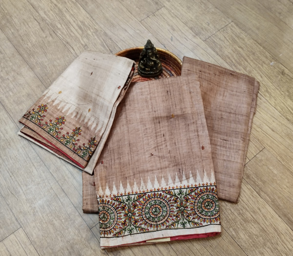 Tussar silk  Dress Material