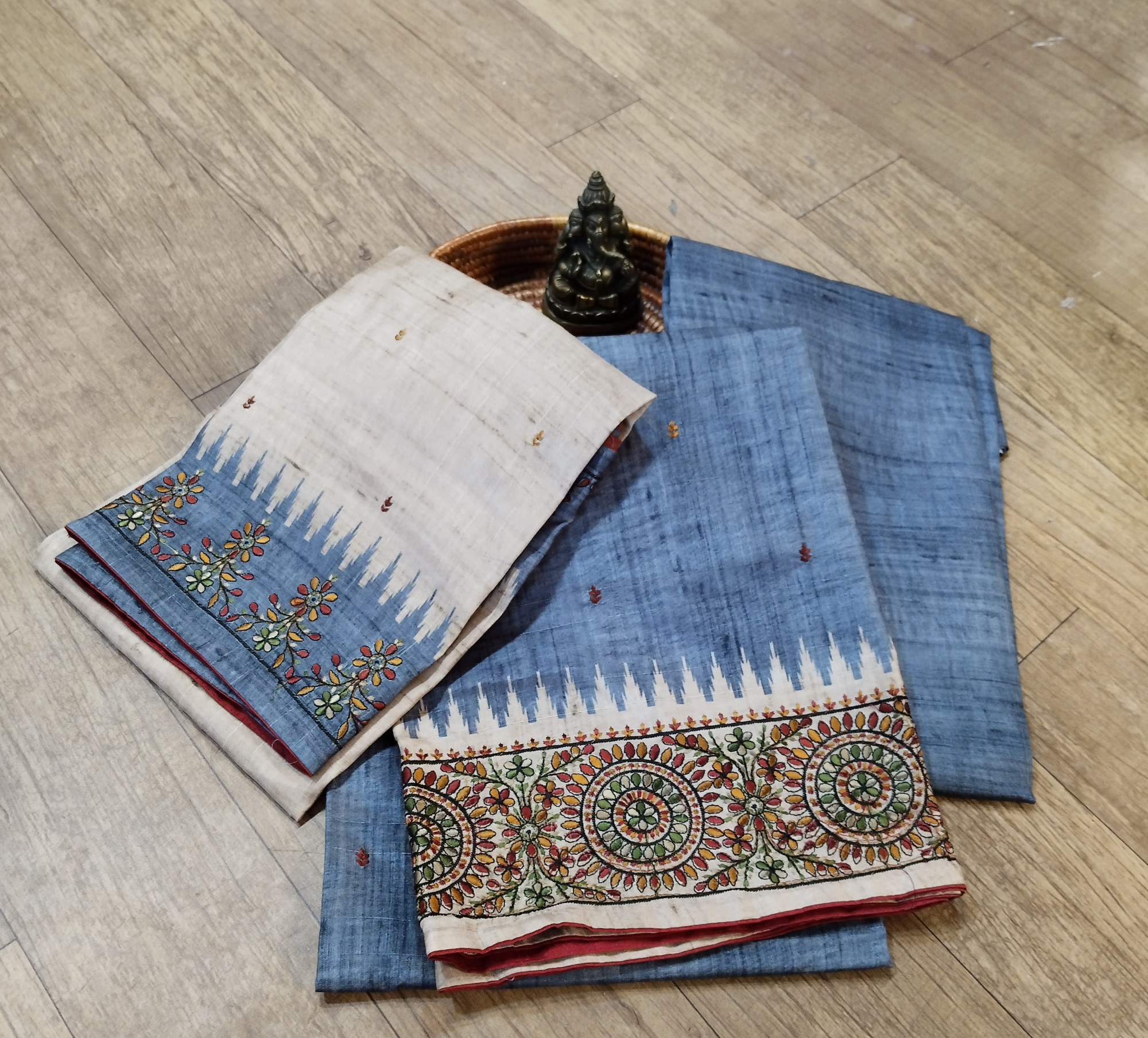 Tussar silk Dress Material