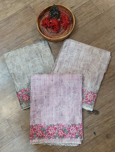 Tussar silk  Dress Material