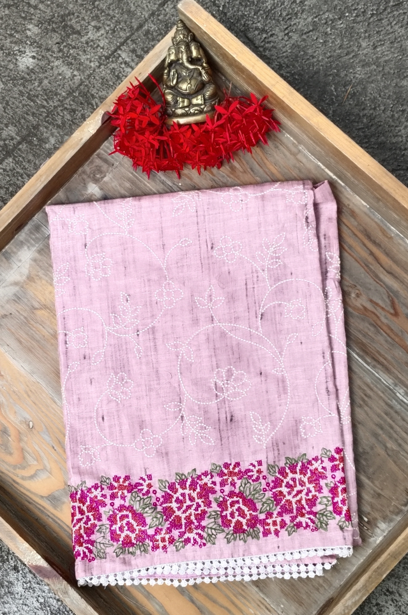 Tussar silk Dress Material