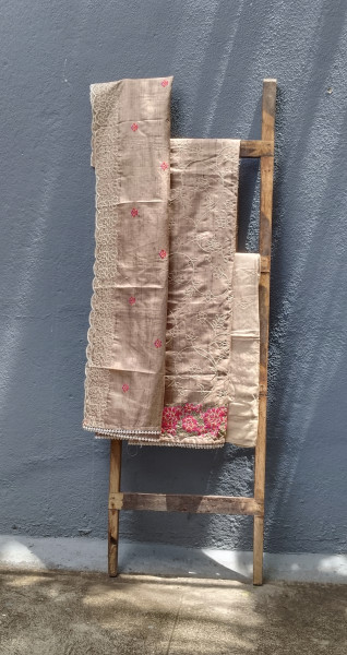 Tussar silk  Dress Material