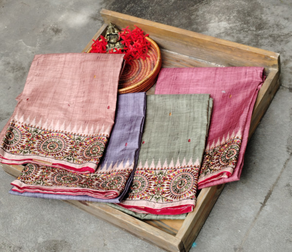 Tussar silk  Dress Material