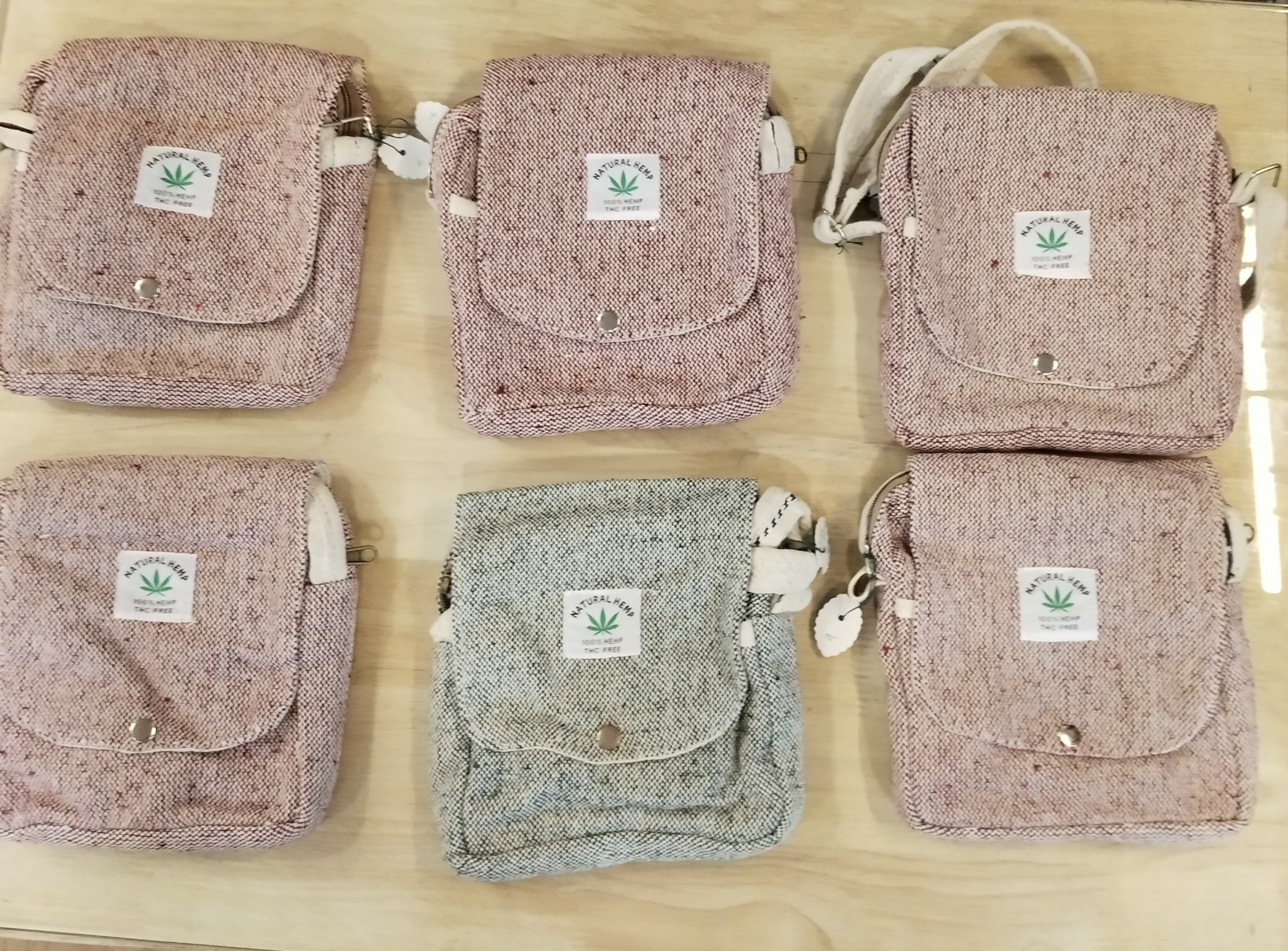 Hemp Fabric Sling Bag