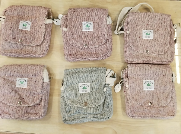 Hemp Fabric Sling Bag