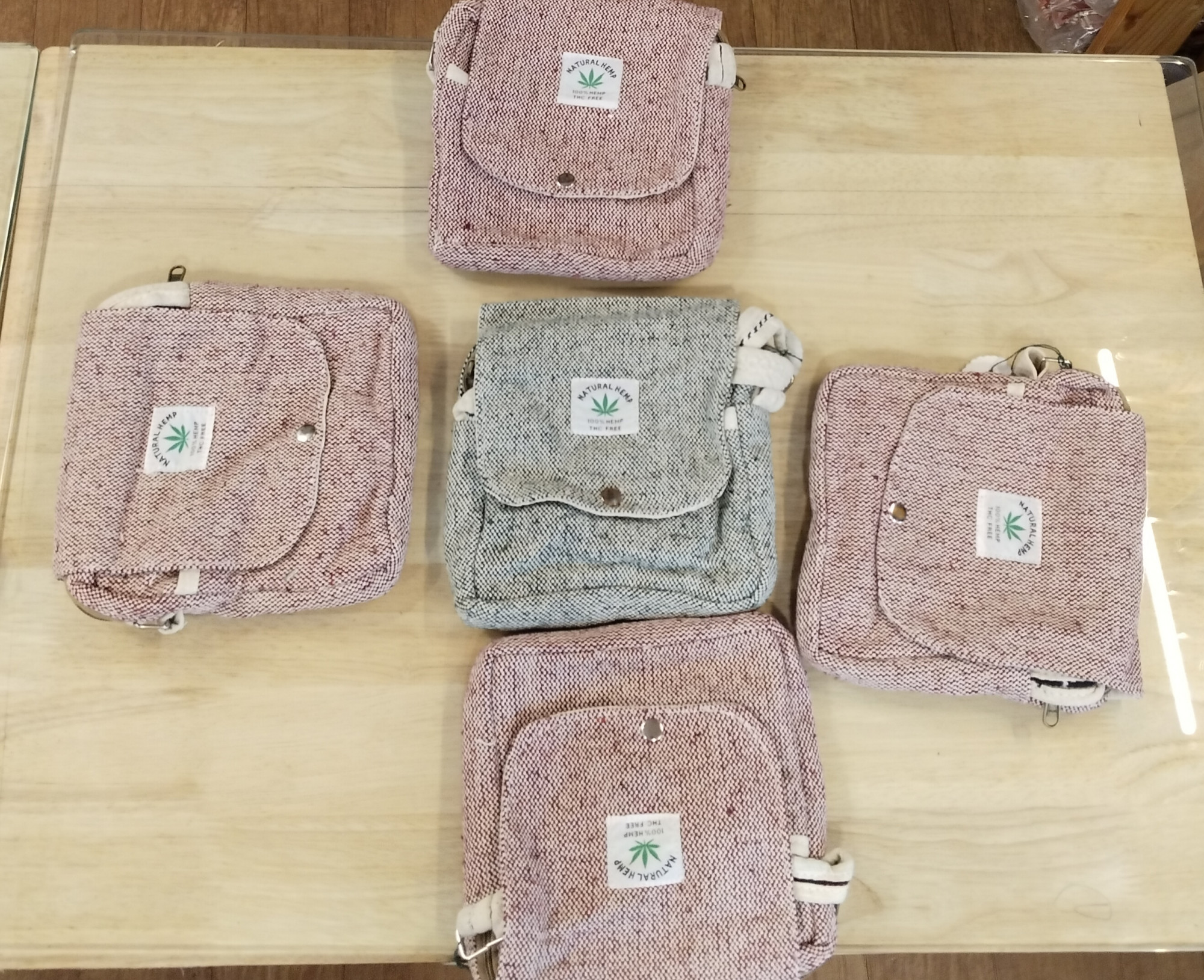 Hemp Fabric Sling Bag