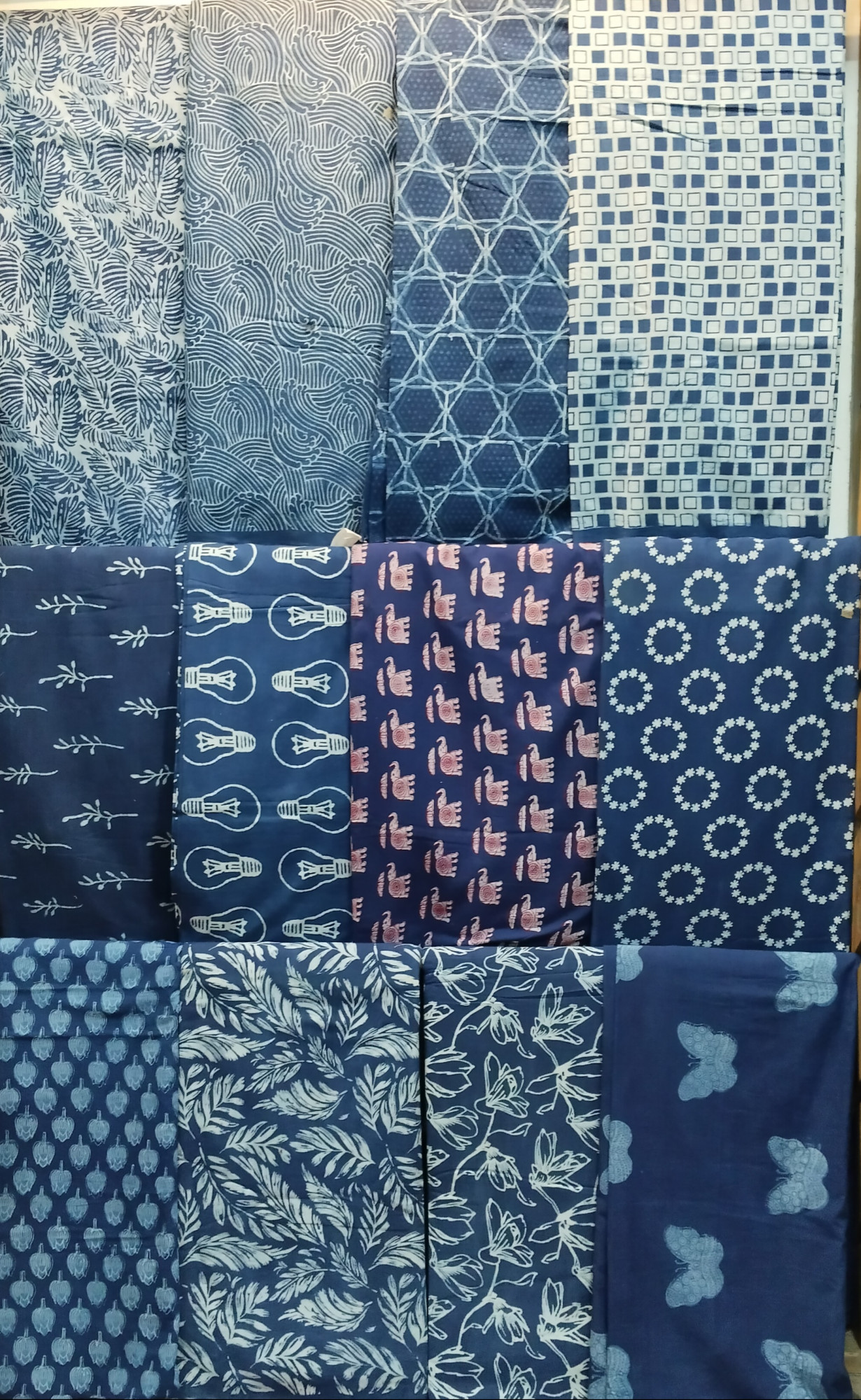 Impressive Indigo Cotton Fabric