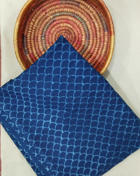 Impressive Indigo Cotton Fabric