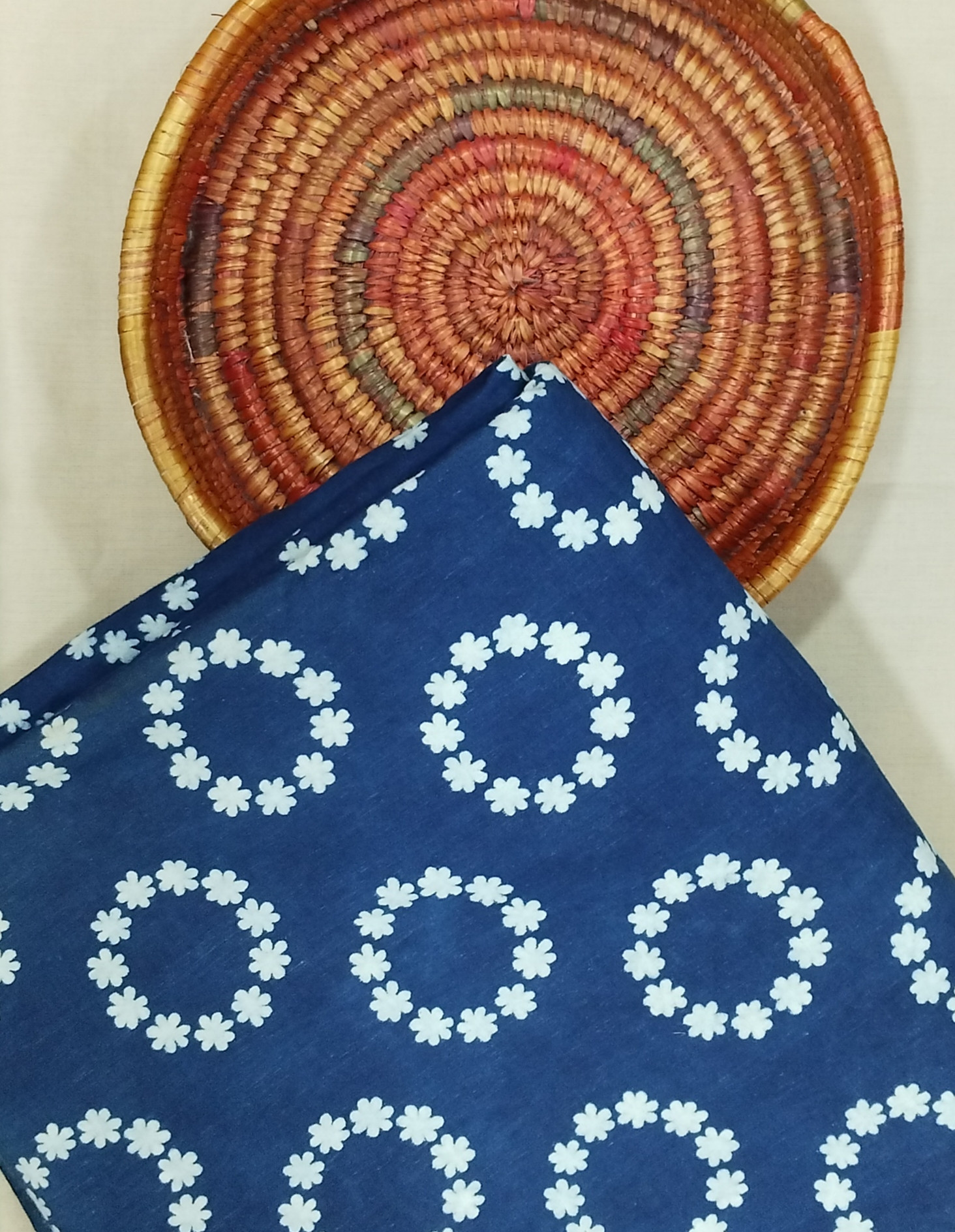 Impressive Indigo Cotton Fabric