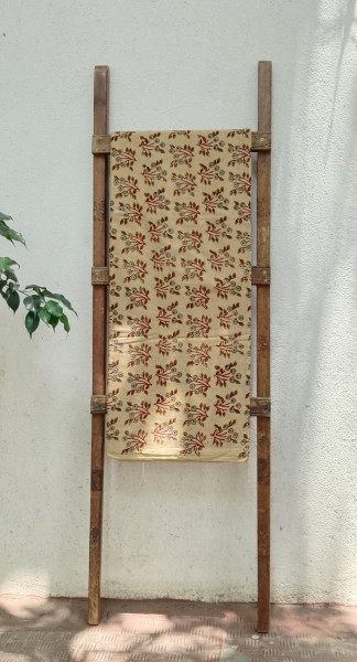 Beautiful Block Print  Beige  Unstitched Fabric Collection