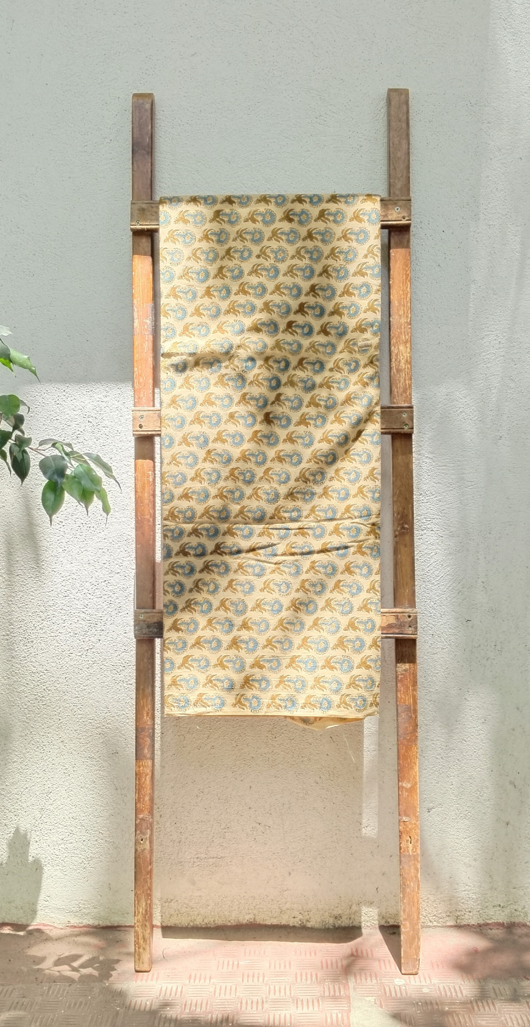 Beautiful Block Print  Beige  Unstitched Fabric Collection