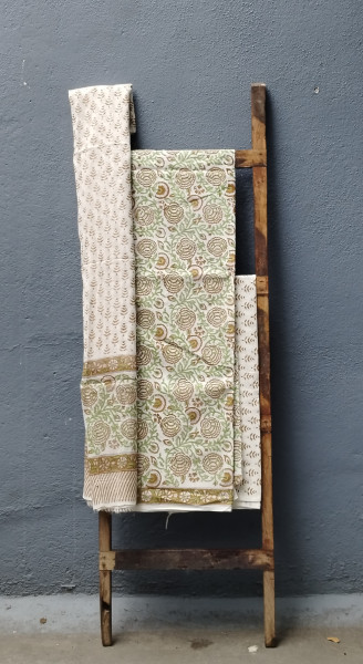 Cotton Unstitched Dress Suit