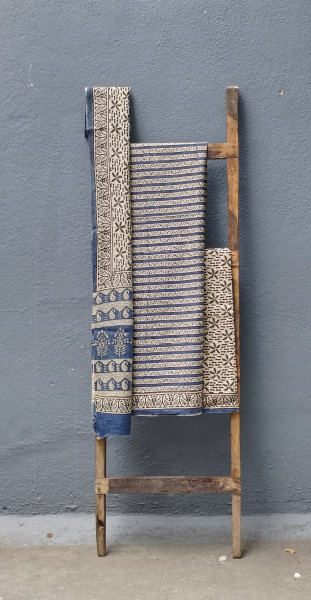 Cotton Unstitched Dress Suit